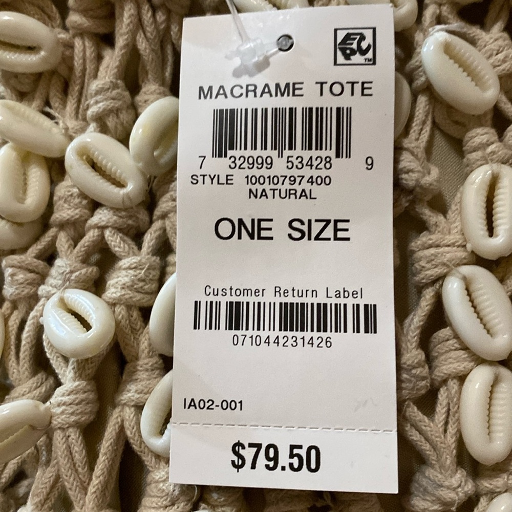 INC Shell Macrame Tote - Picture 5 of 5